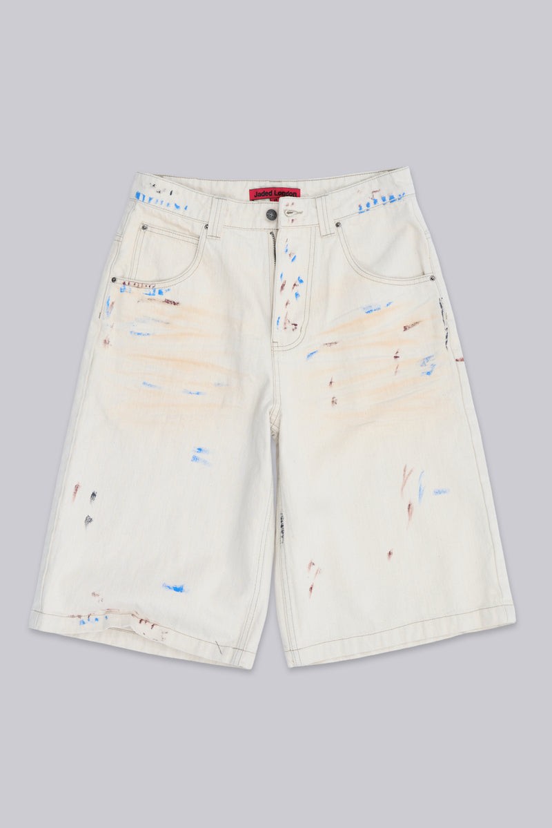 Ecru Paint Colossus Jorts
