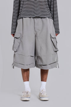 Dove XL Parachute Shorts - XS / Grey