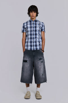 Lost Faith Check Shirt - XXS / Blue