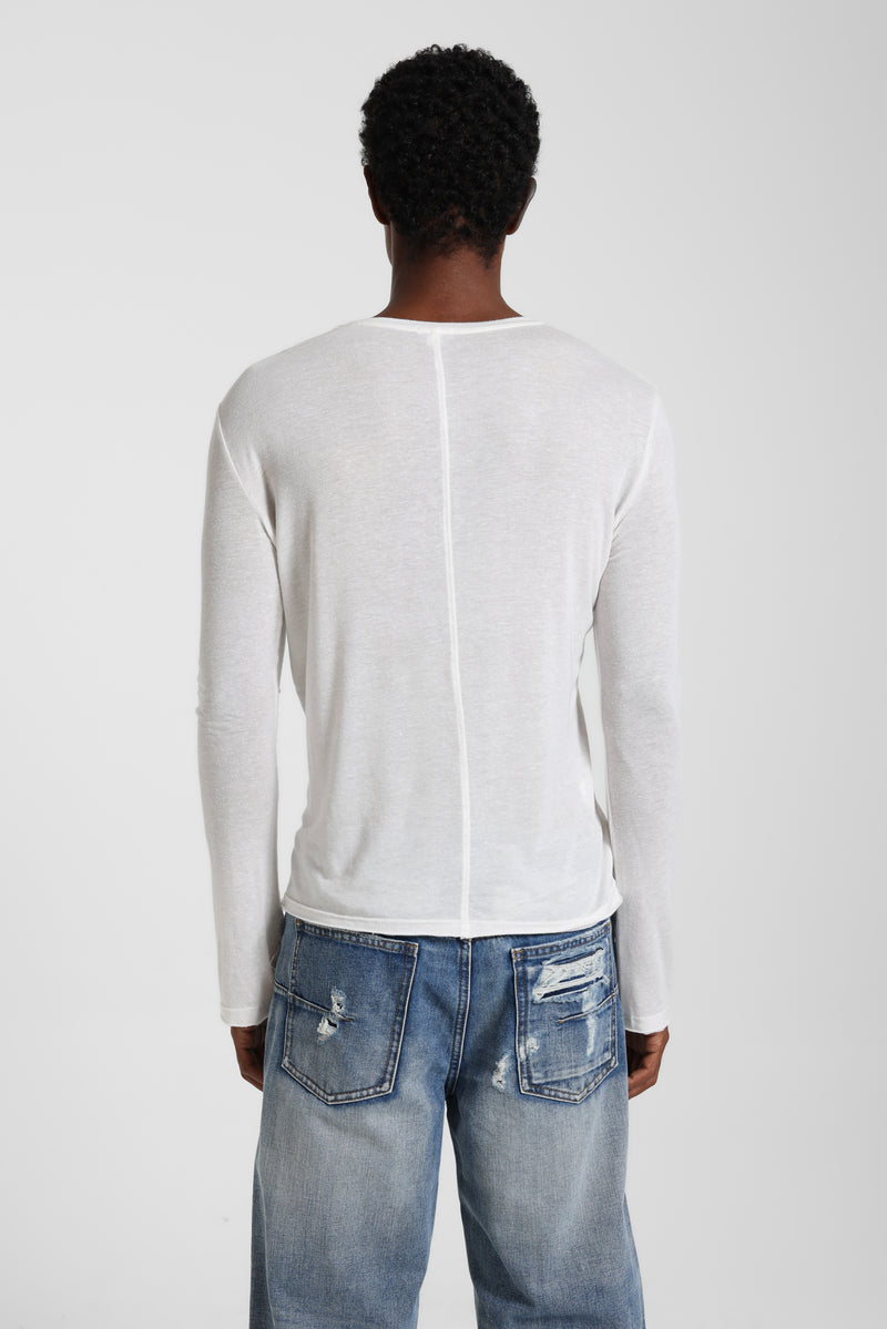 White Mist Long Sleeve Top