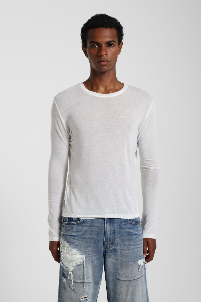 White Mist Long Sleeve Top