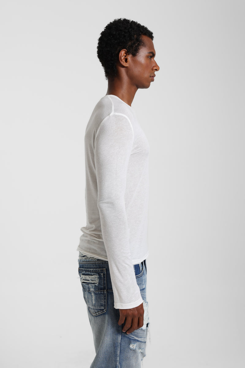 White Mist Long Sleeve Top