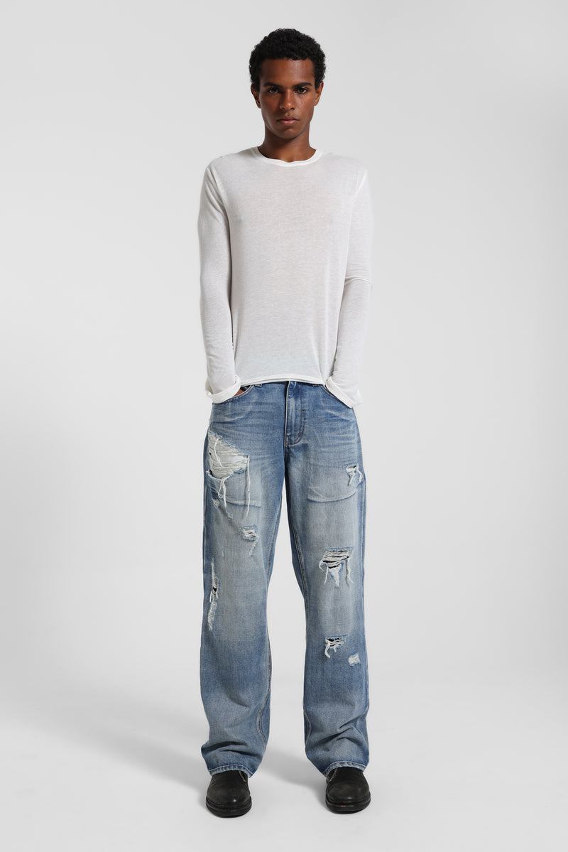 White Mist Long Sleeve Top