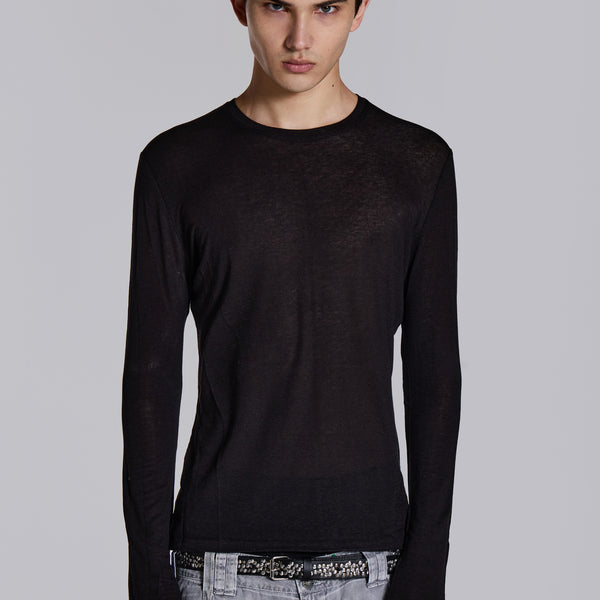 Jaded London ブラック 長袖カットソー S Shop Black Mist Long Sleeve | Jaded London | Clothing