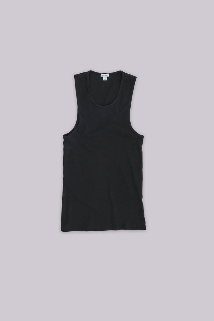 Black Rib Full Length Vest