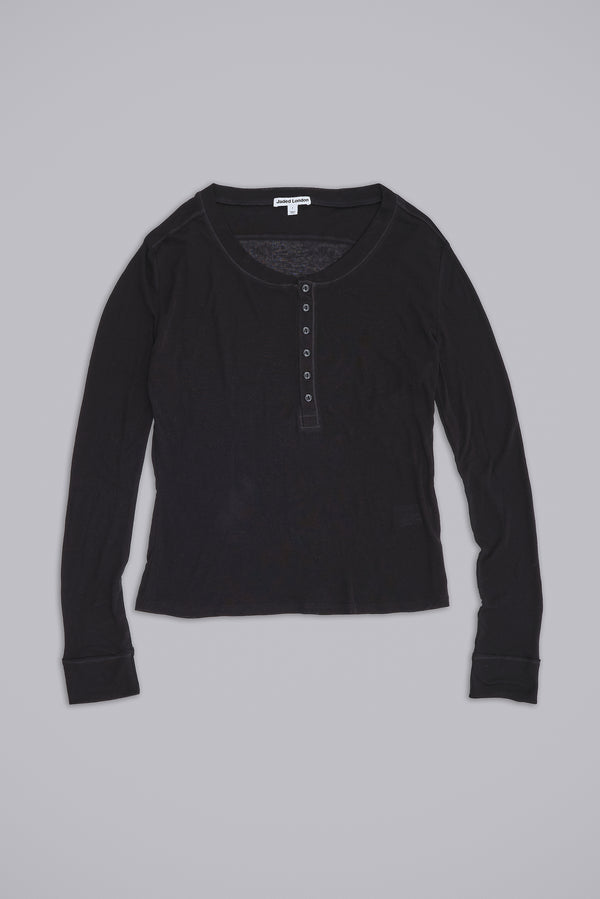 Black Haze Henley Top