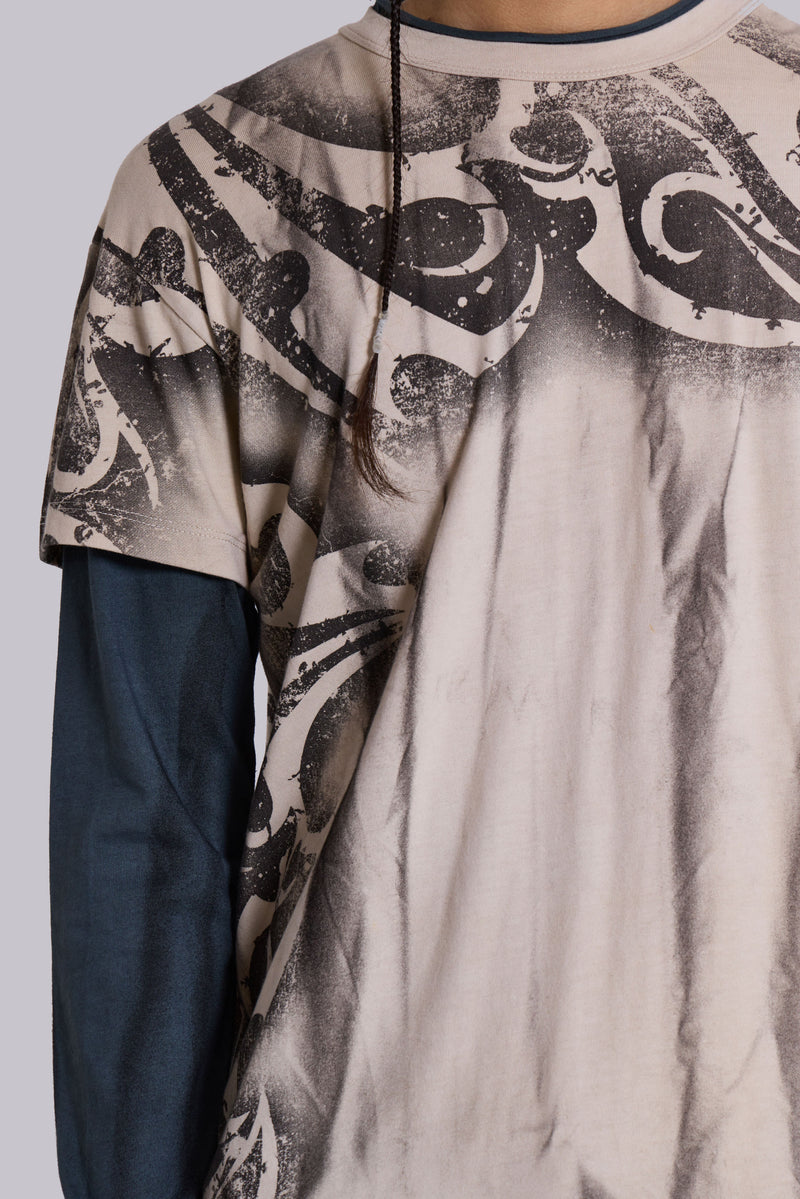 Waves Double Layer Long-sleeve Top