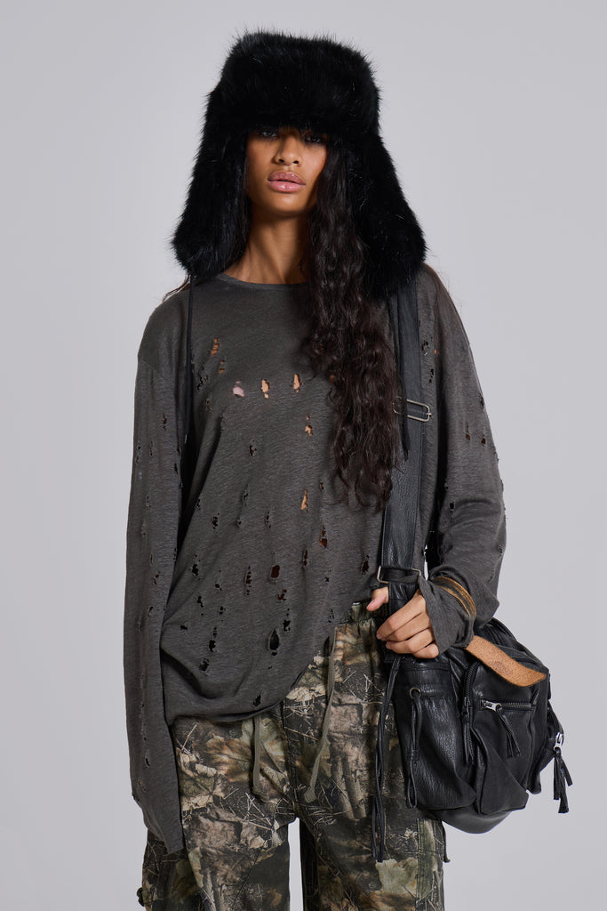 Rifle Distressed Knit Top
