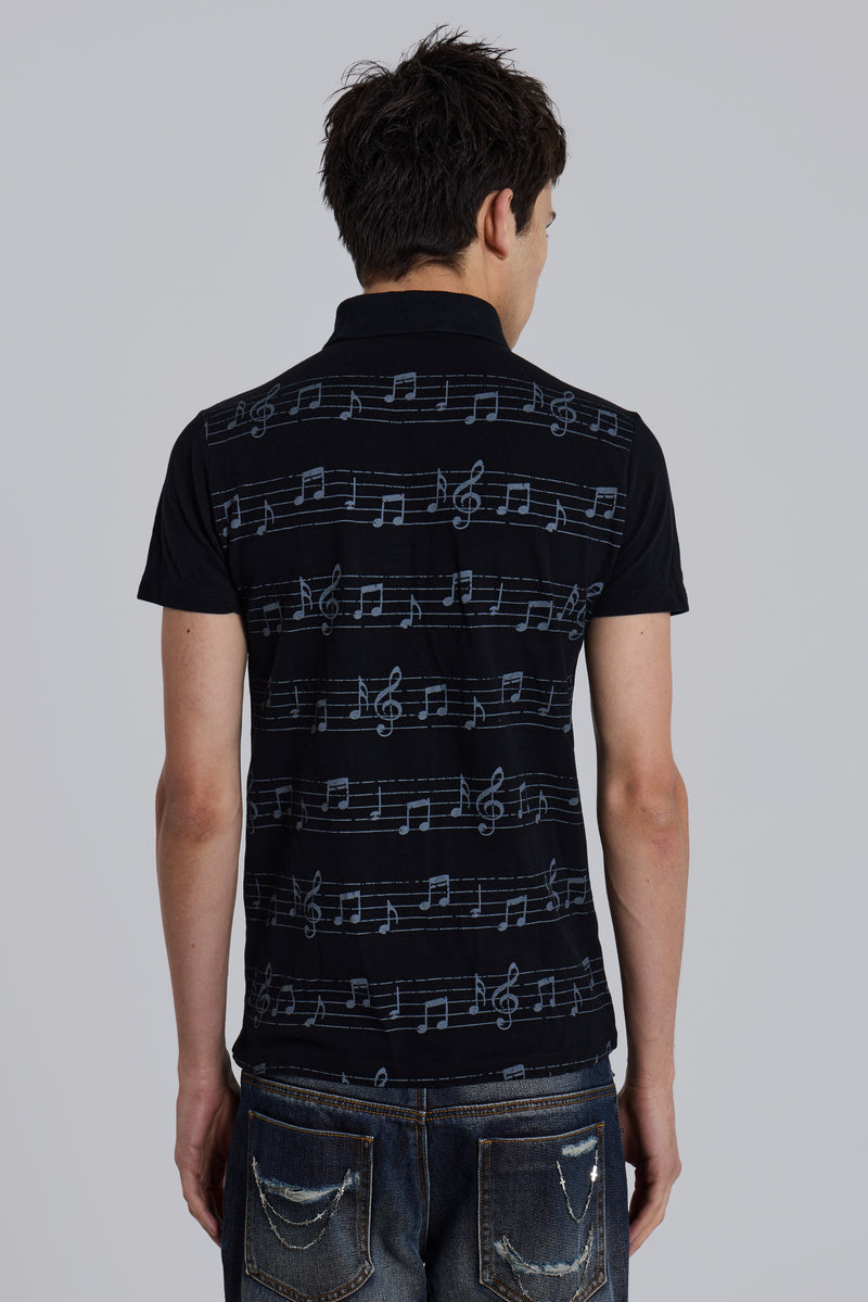 Black Riff Polo Shirt