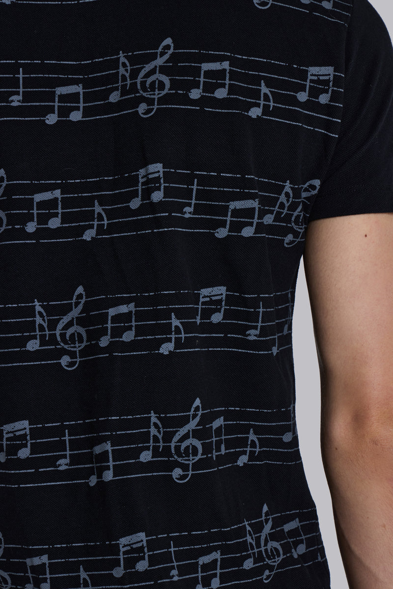 Black Riff Polo Shirt