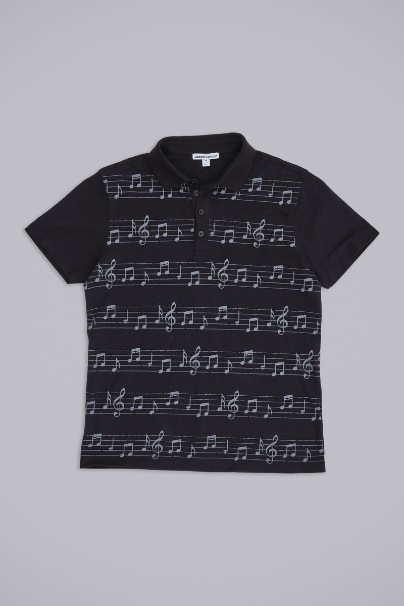 Black Riff Polo Shirt