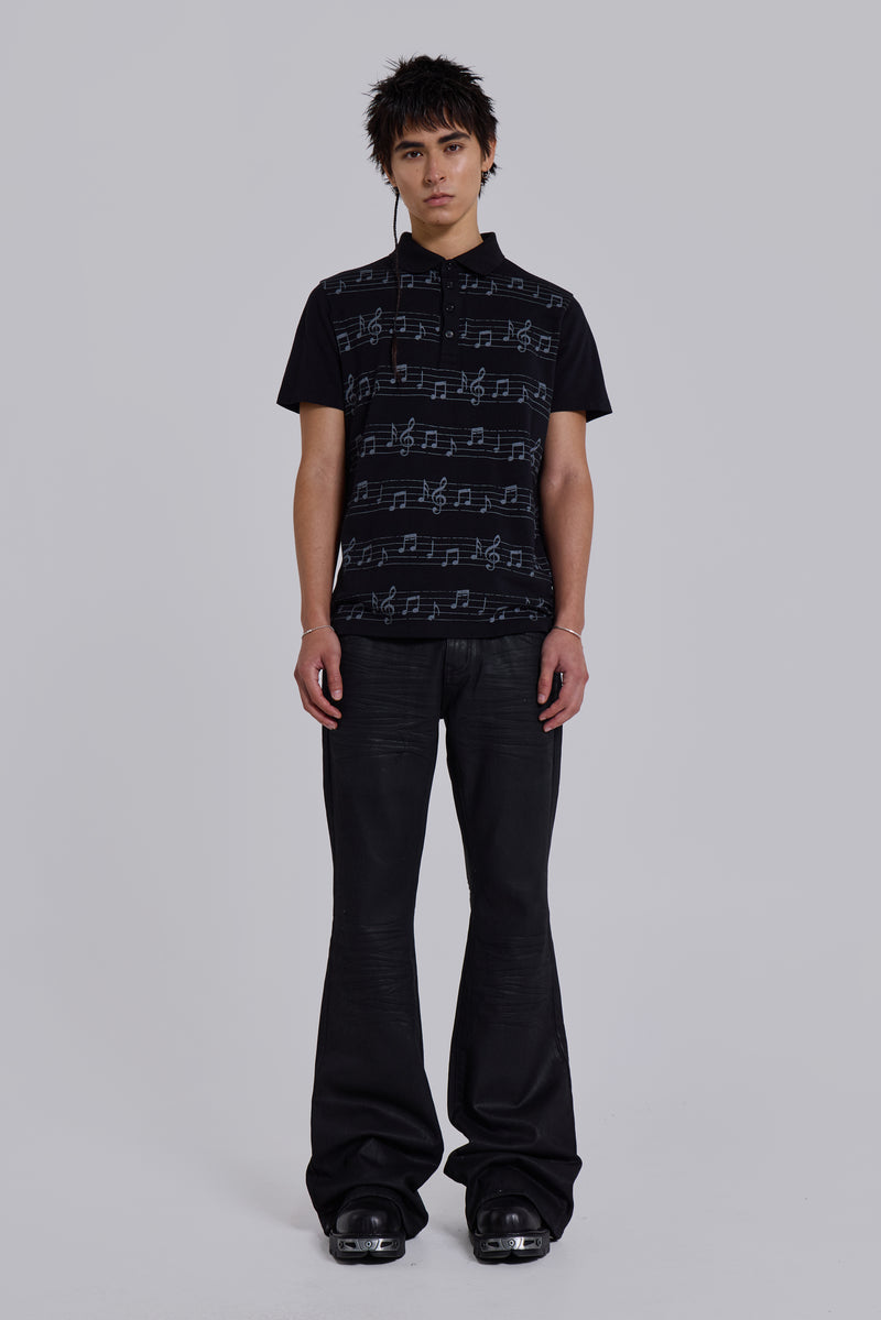Black Riff Polo Shirt