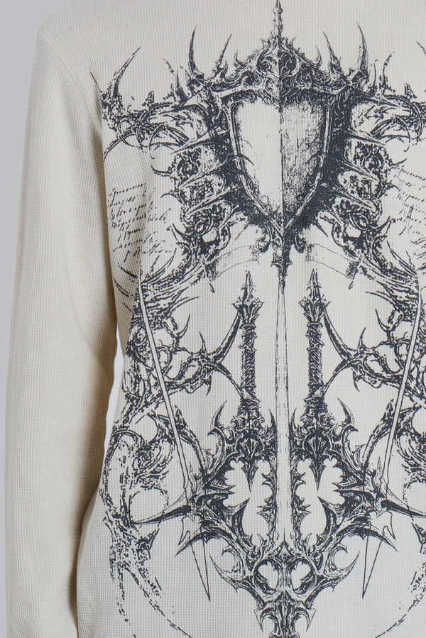 KASPER DIGI PRINT WAFFLE T SHIRT