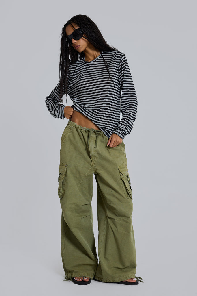 Stripe Longsleeve Top | Jaded London | Clothing