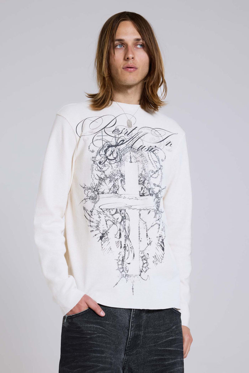 Rest In Music Waffle Long Sleeve Top