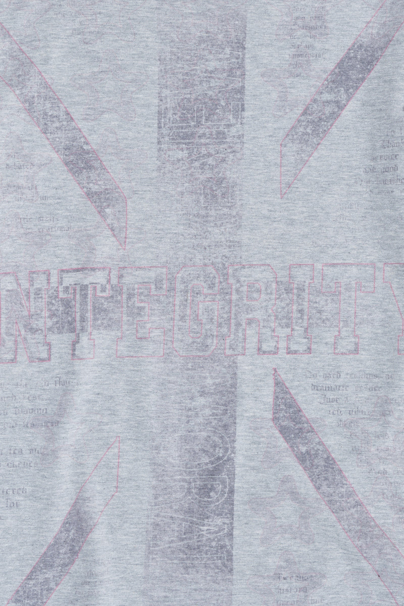 Integrity Grey Marl T-Shirt | Jaded London | Clothing