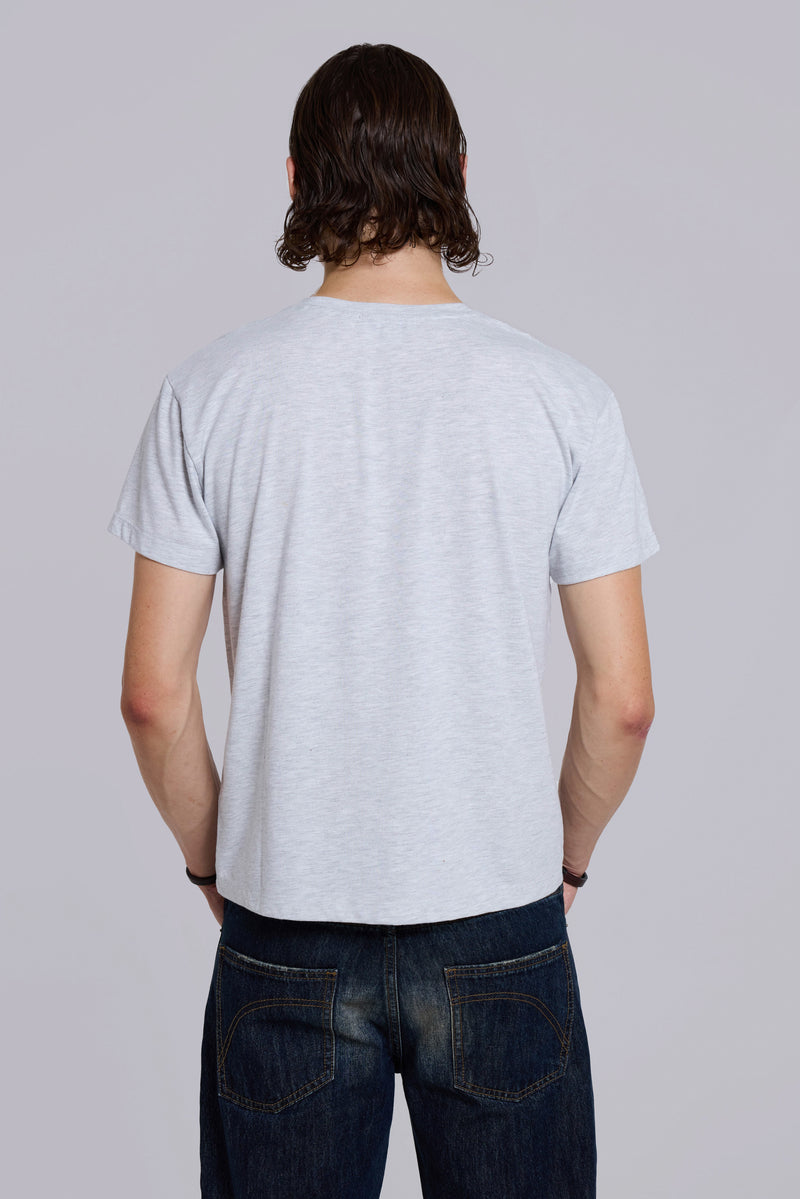 On Repeat Grey Marl T-Shirt