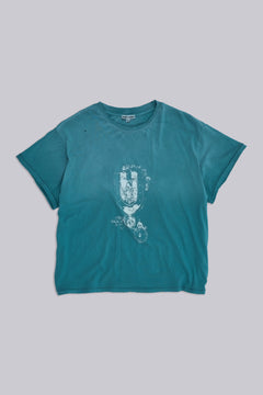 Emblem Cropped T-Shirt - XS / Blue
