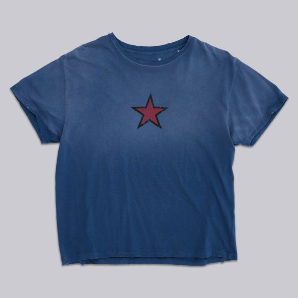 Navy Star Sun Faded T-Shirt | Jaded London | Clothing