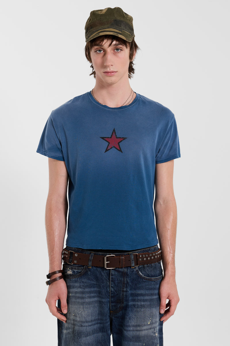 Navy Star Sun Faded T-Shirt