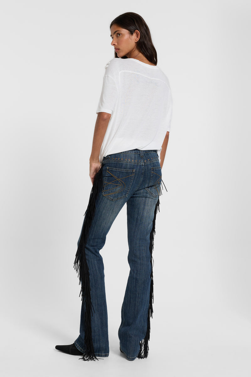 Linen V-Neck T-Shirt