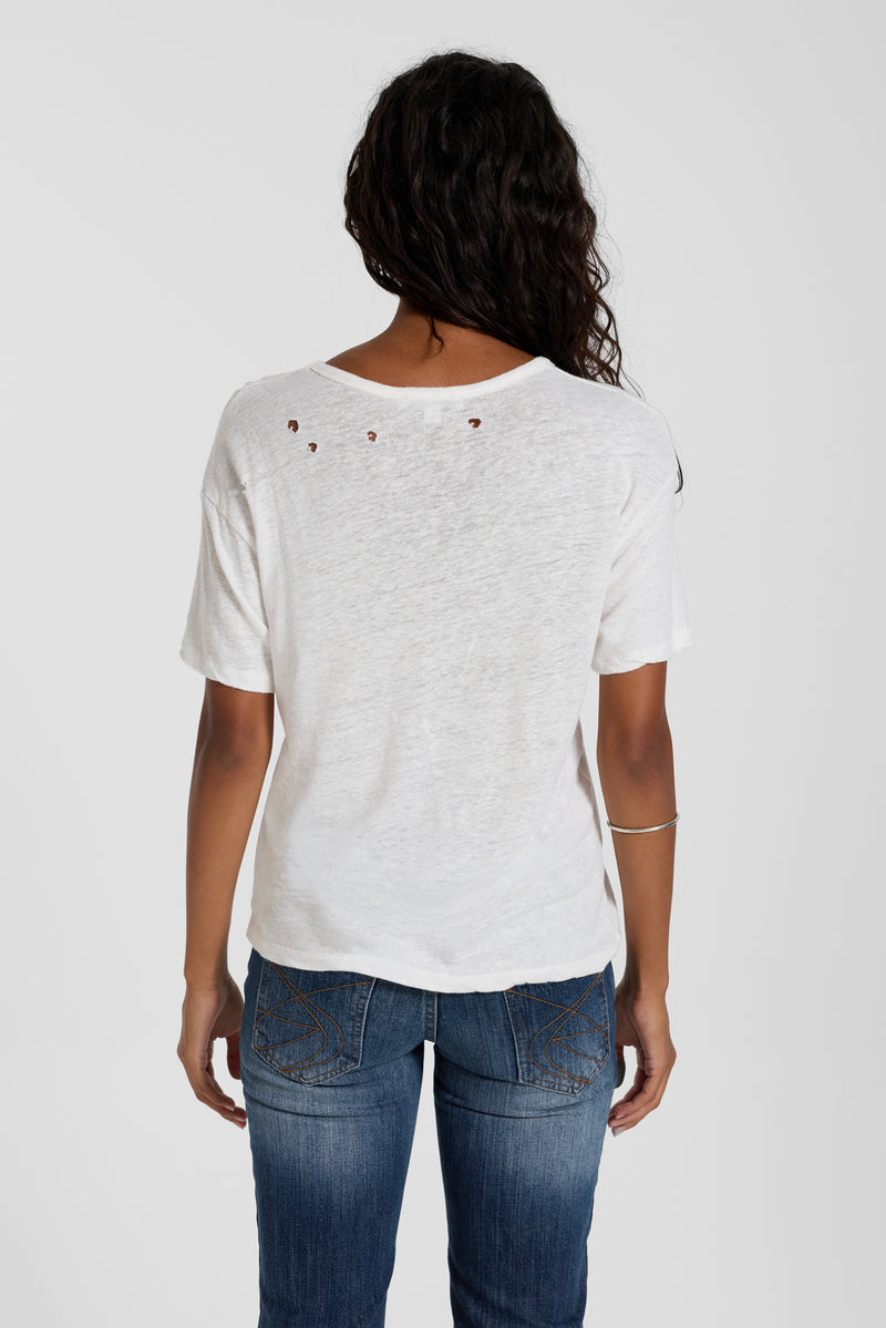 Slub White T-Shirt