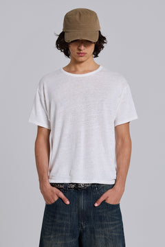 Slub White T-Shirt - XXS / White