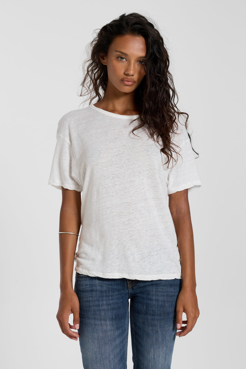 Slub White T-Shirt
