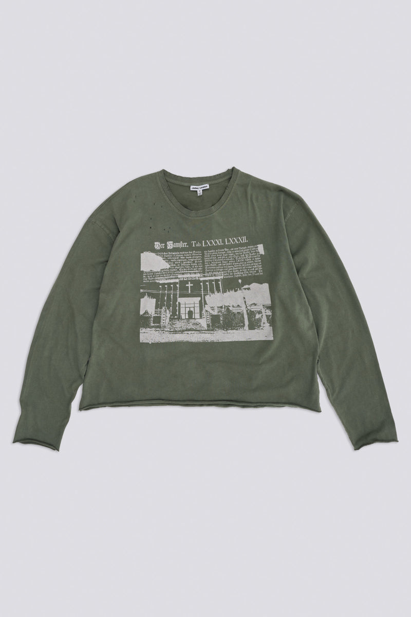 Scripture Cropped Long Sleeve Top