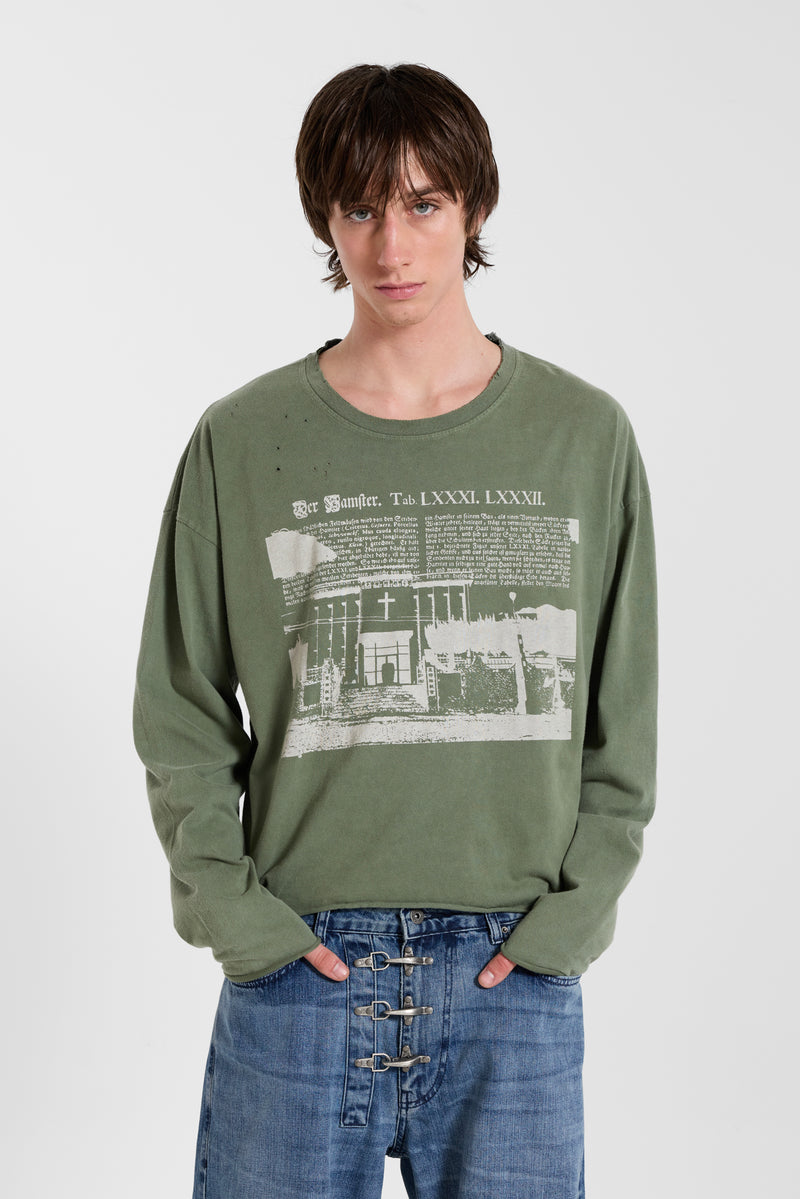 Scripture Cropped Long Sleeve Top
