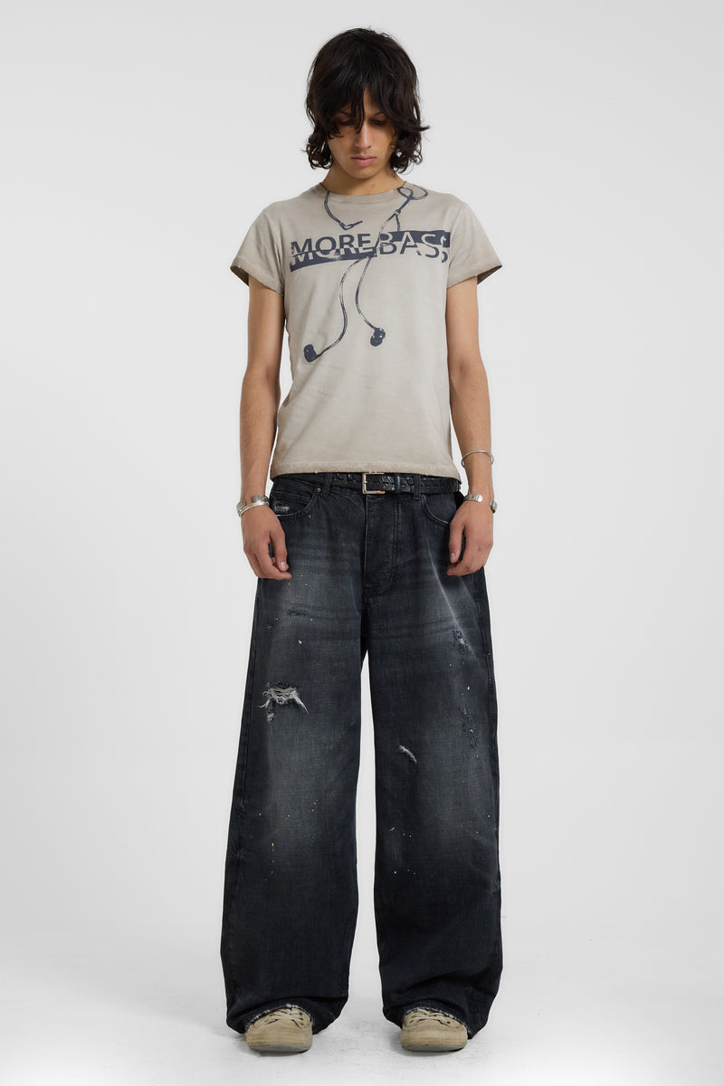 More Bass Tea Stained T-Shirt