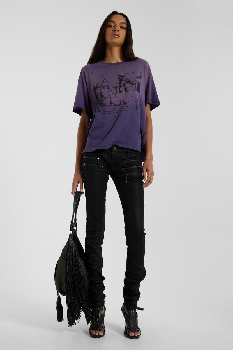 Saken Purple Cropped T-Shirt