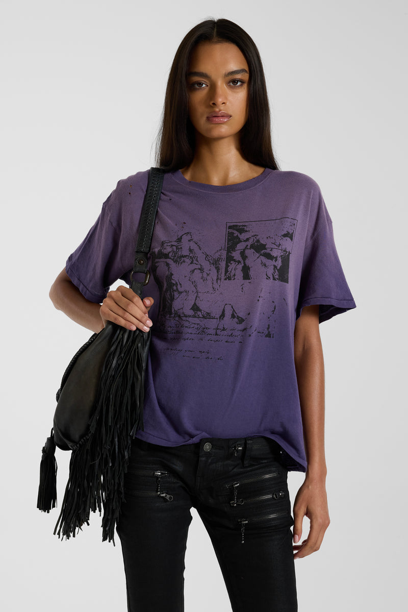 Saken Purple Cropped T-Shirt