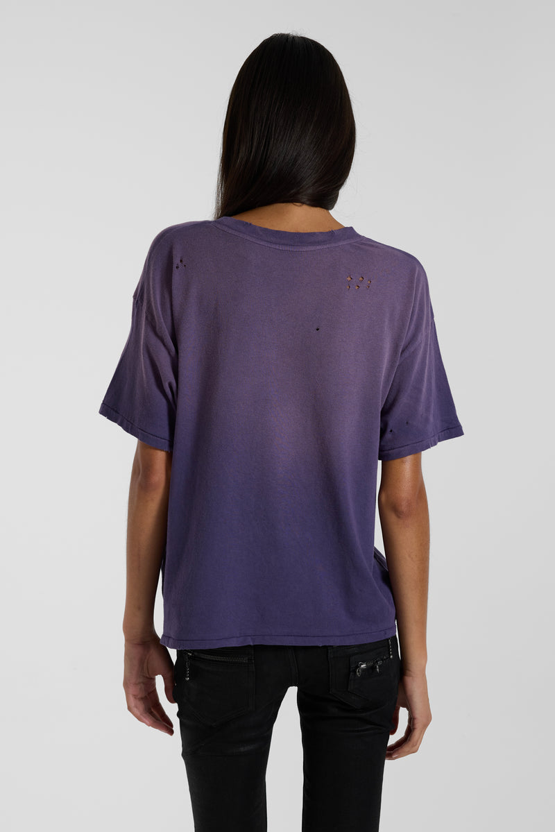 Saken Purple Cropped T-Shirt
