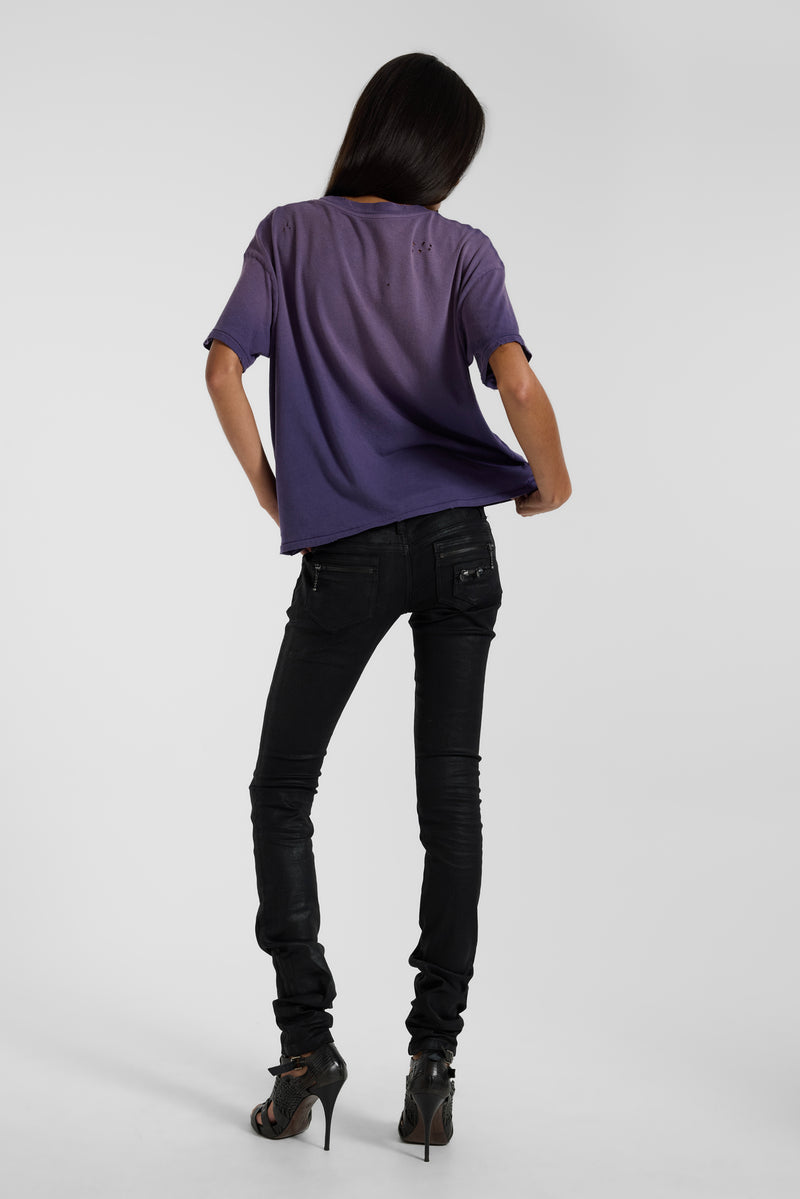 Saken Purple Cropped T-Shirt