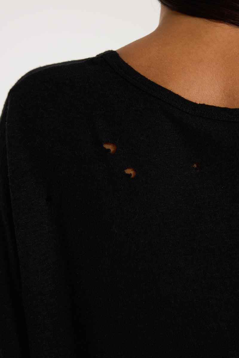 Black Slub T-Shirt