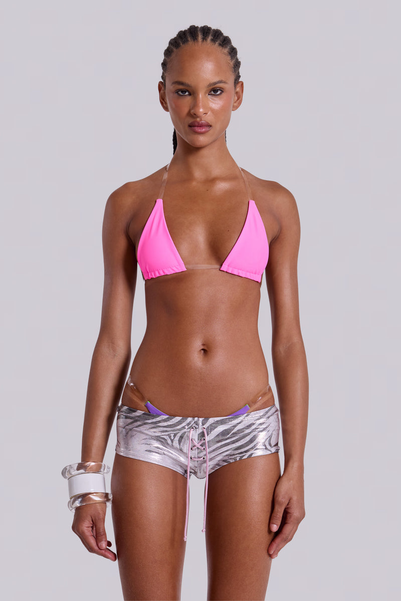 Kea Reversible Neon Micro Triangle Bikini Top