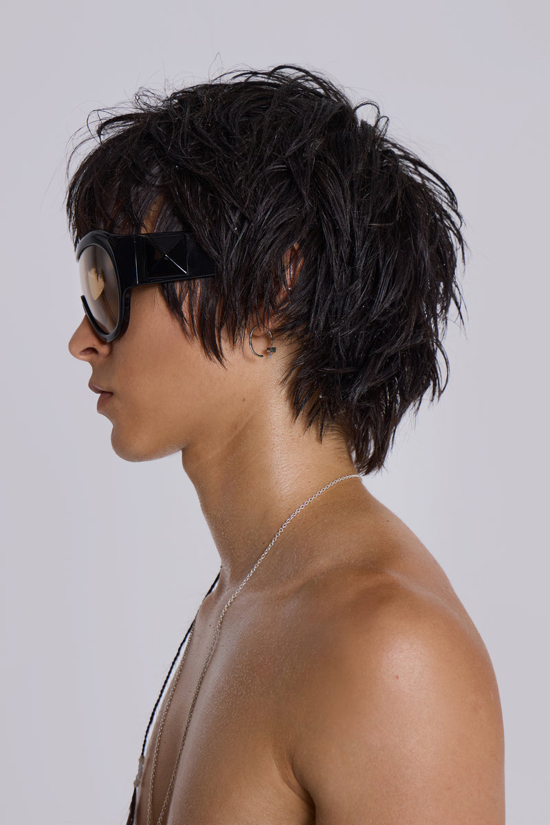 Noctra XL Stud Sunglasses in Amber