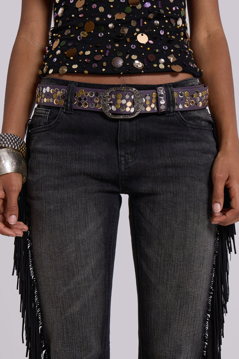 Amethyst Studded belt