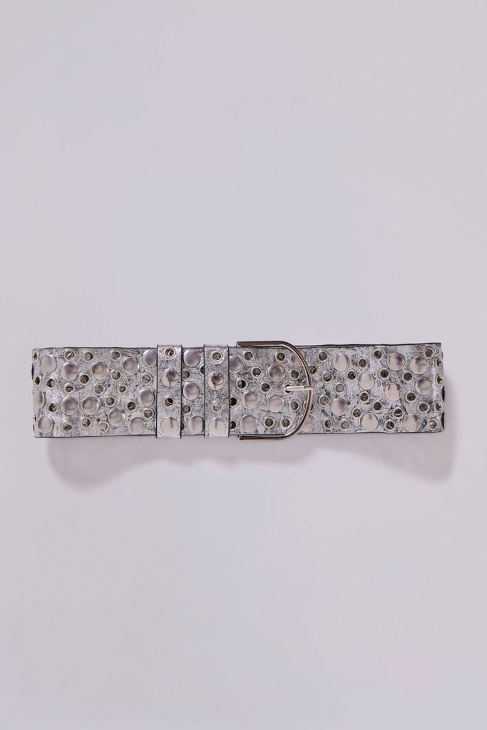 Osmium Studded Belt In Silver