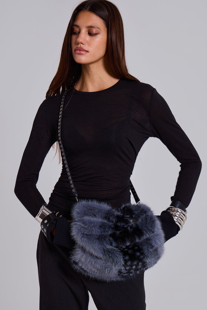 Oksana Faux Fur Muff Bag