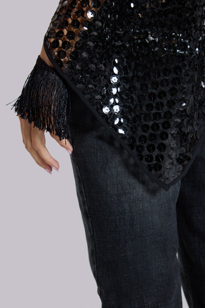 Noctis Sequin Cape