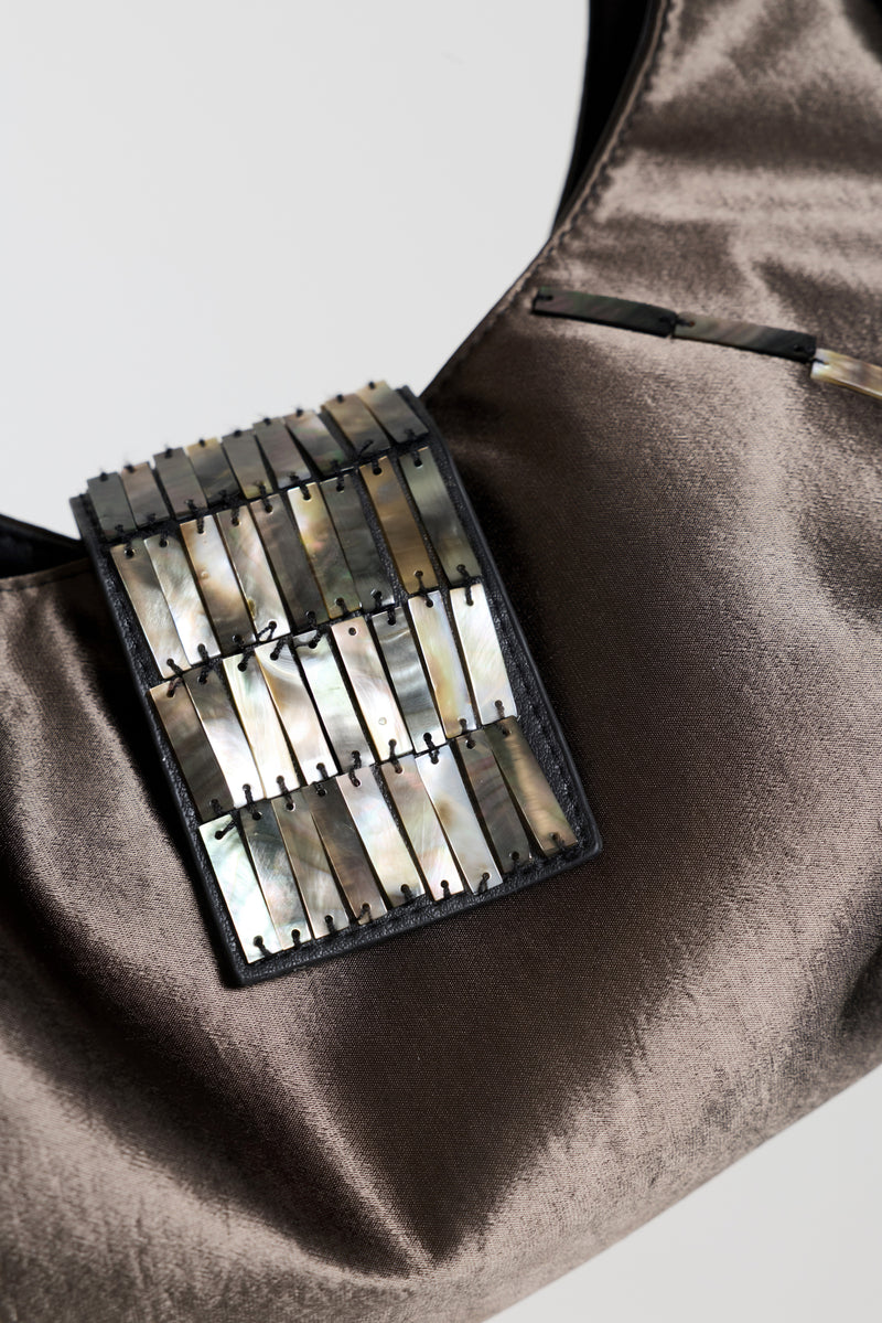 Mikayla Satin Shoulder Bag