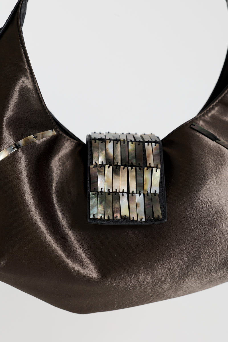 Mikayla Satin Shoulder Bag