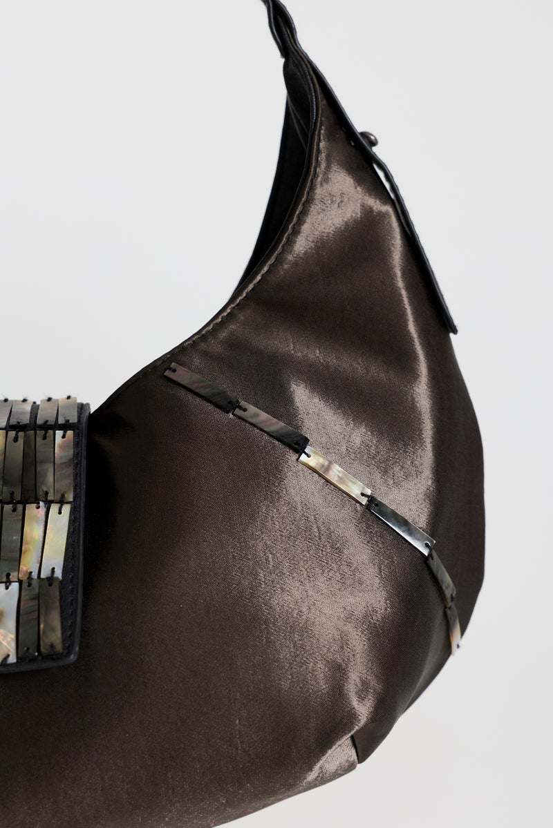 Mikayla Satin Shoulder Bag