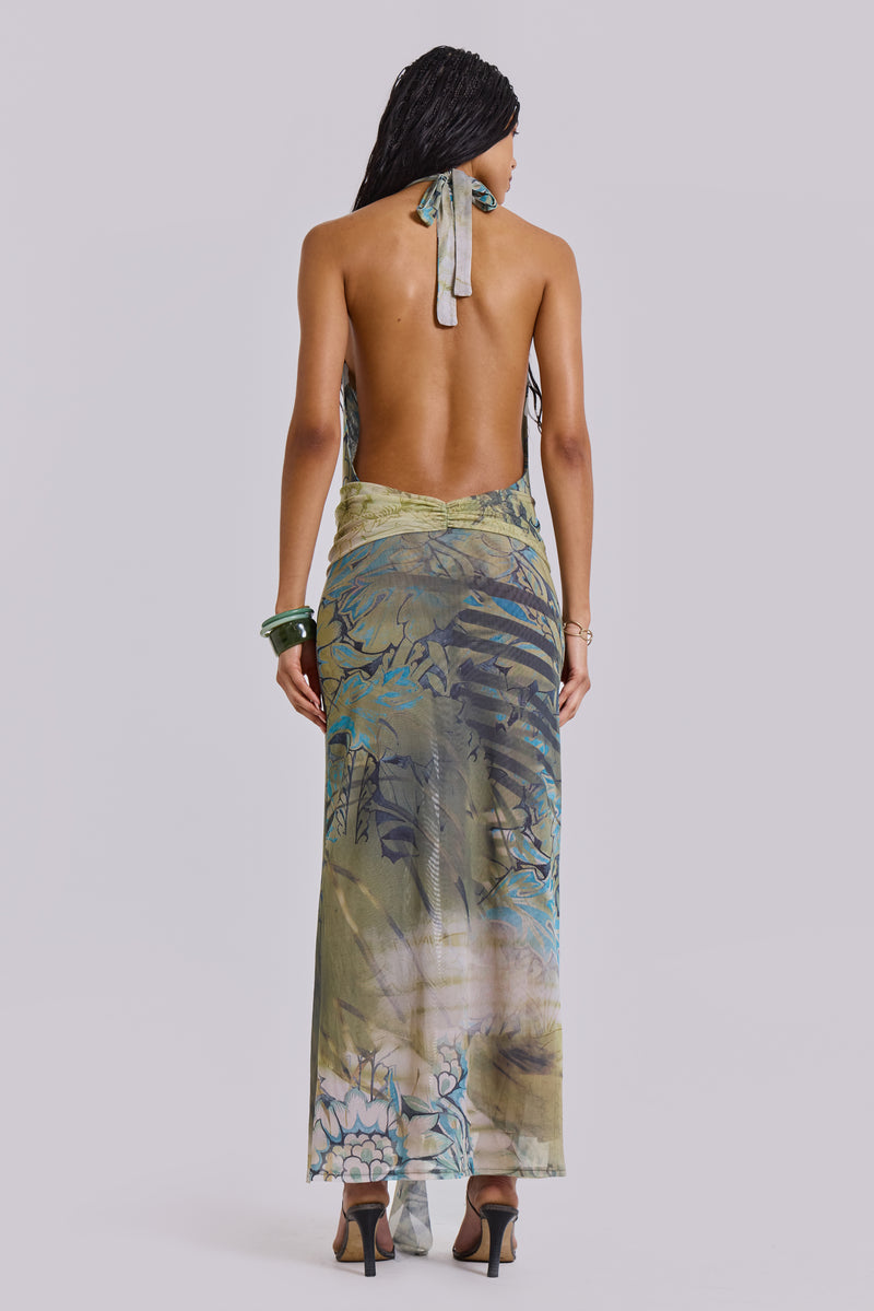 Shop Cindy Plunge Maxi Dress In Green | Jaded London Shop Cindy Plunge Maxi Dress In Green | Jaded London