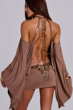 Alula Embellished Butterfly Mini Dress – view 1