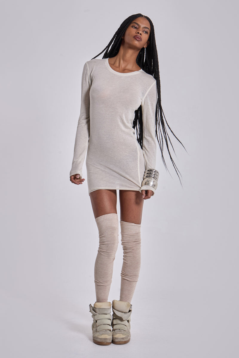 Oatmeal Mist Mini Dress | Jaded London | Clothing