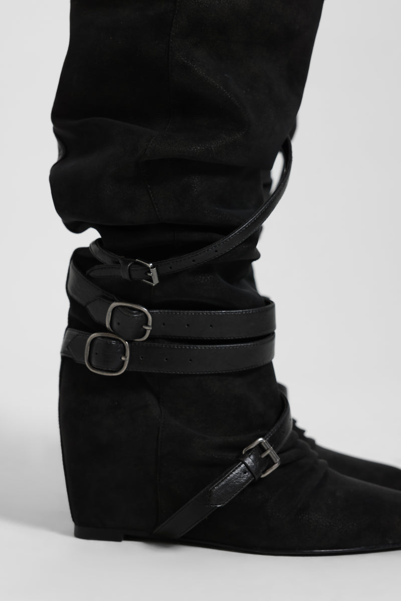 Vione Slouch Wedge Boots