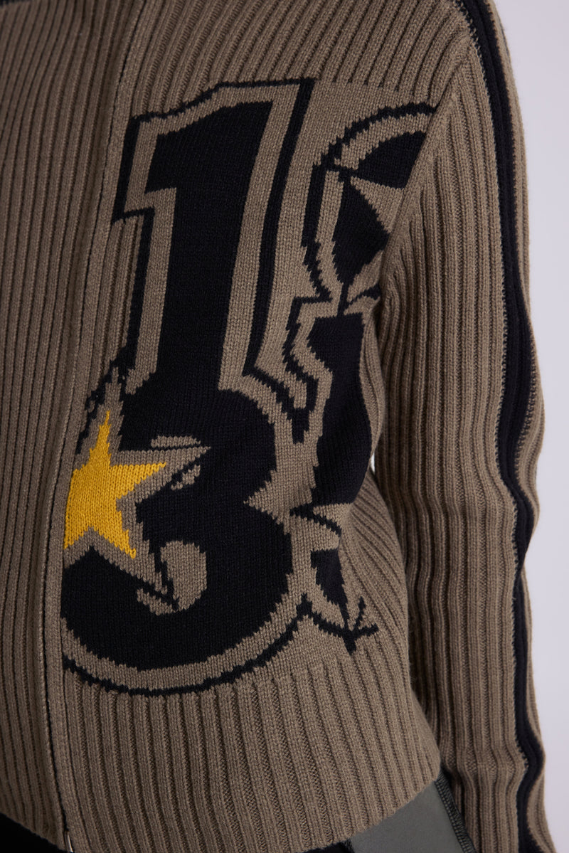 Sprint Zip Through Rib Knit